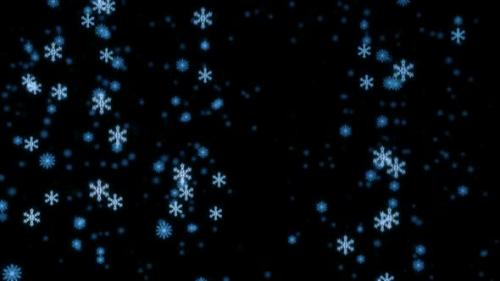 Videohive - Loopable snowfall at night - 33134864