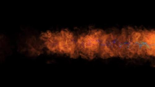 Videohive - Animation of Fire Particles on a Black Background - 33136114