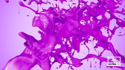 Videohive - Purple Paint Jet Stream Splash V1 - 33136467