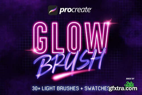 CreativeMarket - 30+ Procreate Glow Brushes 5386220