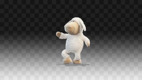 Videohive - Plush little lamb Silly Dancing - 33223808