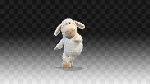 Videohive - Plush Little Lamb Hip Hop Dancing - 33223861