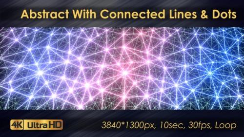 Videohive - Abstract Polygonal Animation With Connected Lines And Dots - 33225768