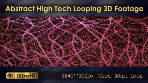 Videohive - Abstract High Tech Looping 3D Footage - 33225779