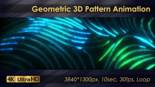Videohive - Seamless Geometric 3D Pattern Animation - 33225784