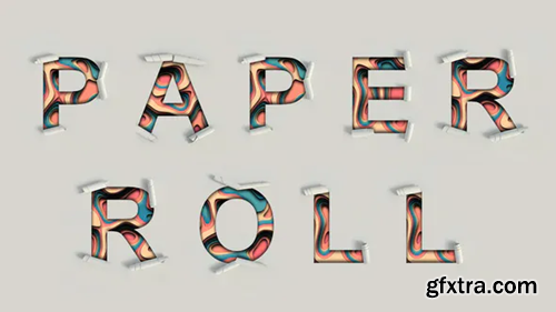 Videohive Paper Cut Roll Up Text 24635186