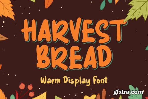 Harvest Bread - Autumn Display Font