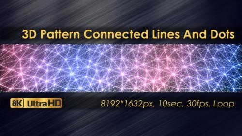 Videohive - Seamless 3D Background Pattern Connected Lines And Dots - 33226132