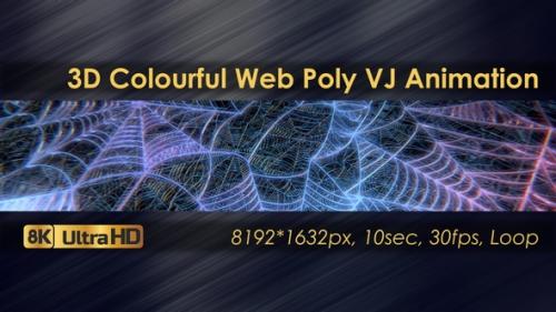 Videohive - Seamless 3D Cobweb Pattern Footage - 33226133