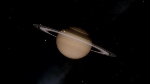 Videohive - Planet Saturn Timelapse and Flyby Through the Rings - 33227140