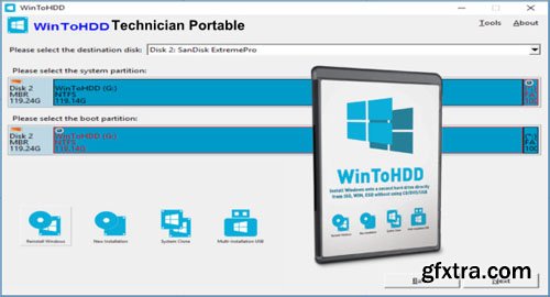 WinToHDD 5.2 Technician (x64) Multilingual Portable