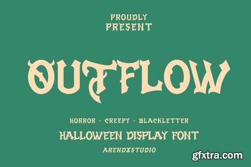 Outflow - Halloween Display Font