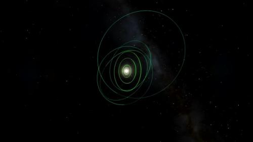 Videohive - Zoom to the Sun with Visible Solar System Orbits - 33227107