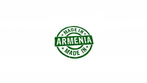 Videohive - Made in Armenia stamp and stamping isolated animation - 33230195