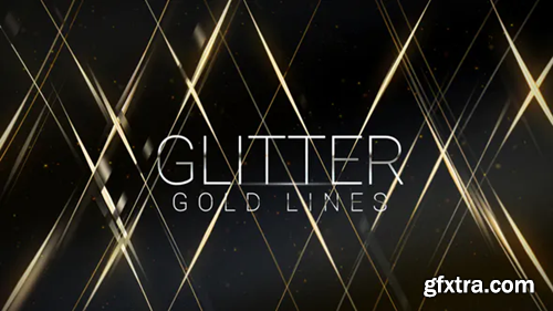 Videohive Glitter Gold Lines | Award Titles 26401475