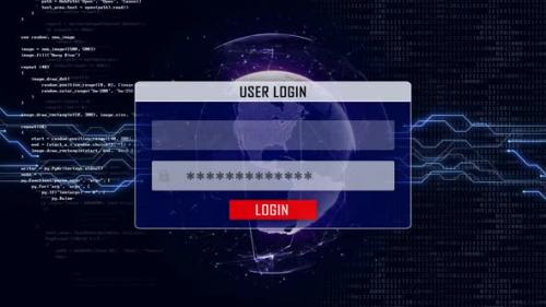 Videohive - Spyware Alert Text and User Login Interface - 33232902