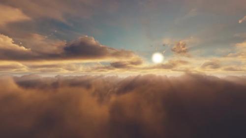 Videohive - Volume Clouds Sunset - 33236728