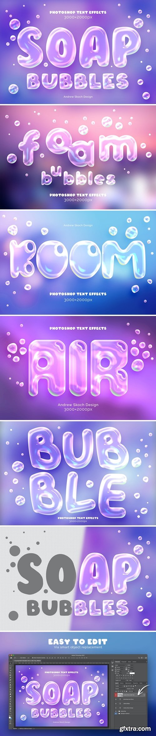 Soap Bubbles Text and Logo Effect