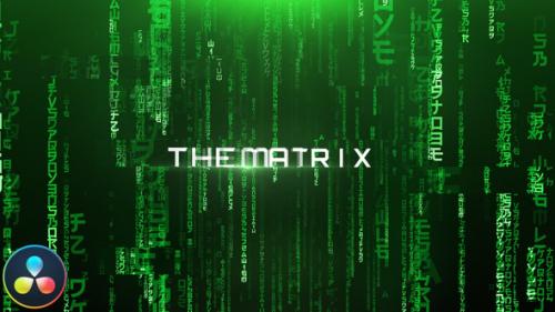 Videohive - The Matrix - Cinematic Titles - DaVinci Resolve - 33220077