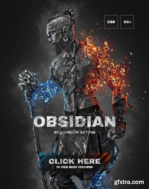 GraphicRiver - Obsidian Photoshop Action 26998428