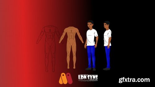 Create a Dynamic 2.5D Rig with Body Turn - Moho Anime Studio
