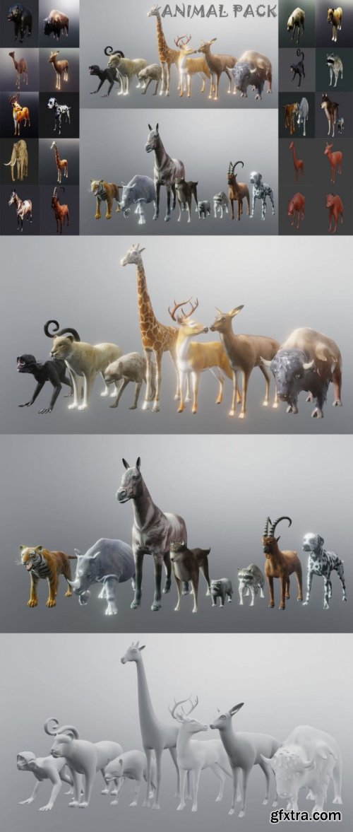 Wild Nature 3D Lowpoly Animal