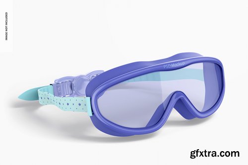 Swimming goggles mockup
