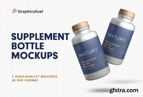 CreativeMarket - Supplement Bottle Mockups 5750711