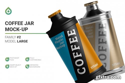 CreativeMarket - Coffee Jar Mockup 5750827