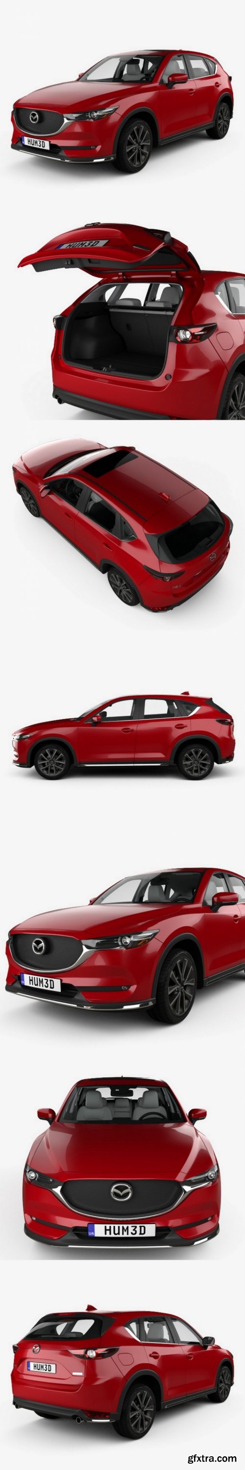 Mazda CX-5 with HQ interior 2017 3D Model