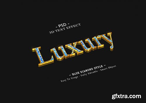 Luxury 3d text effect
