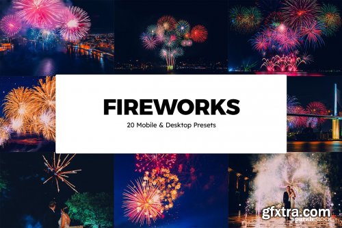 CreativeMarket - 20 Fireworks Lightroom Presets & LUTs 6283937