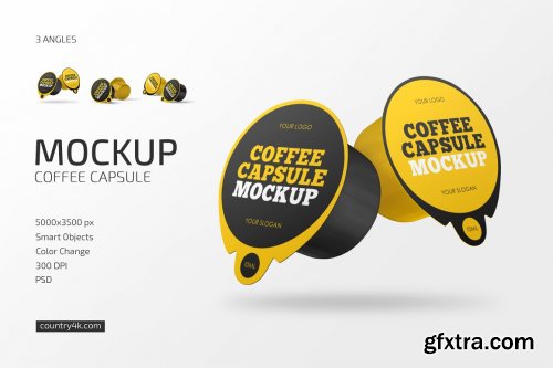 CreativeMarket - Coffee Capsule Mockup Set 6236261