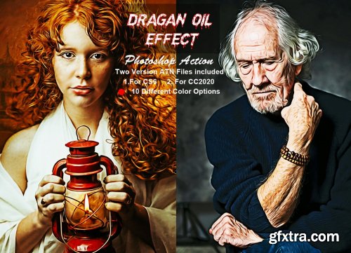 CreativeMarket - Dragan Oil Effect Photoshop Action 6305901