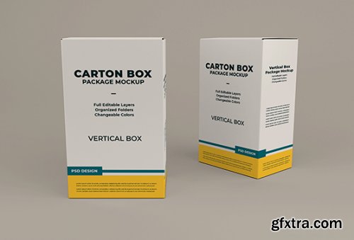 Cardboard box mockup 4