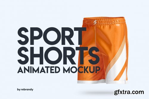 CreativeMarket - Sport Shorts Animated Mockup 6313531