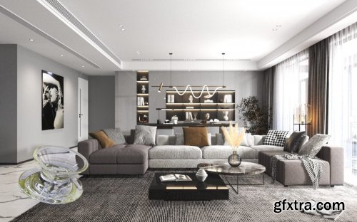 Livingroom Scene 02 By Huy Hieu Lee