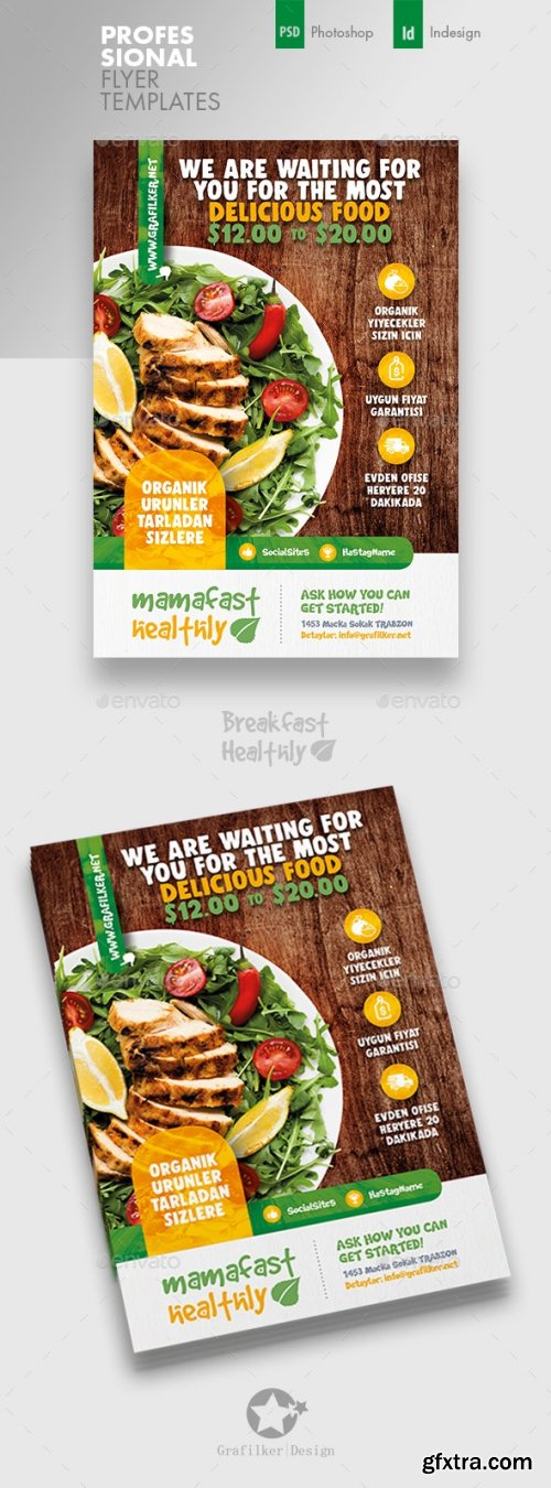GraphicRiver - Healthy Food Flyer Templates 24535664