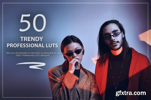 50 Trendy LUTs and Presets Pack