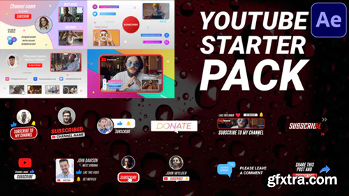 Videohive Youtube Starter Pack | After Effects 33288700