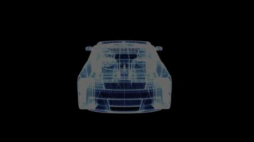 Videohive - 3D Racing Sport Car Hologram - 22768130