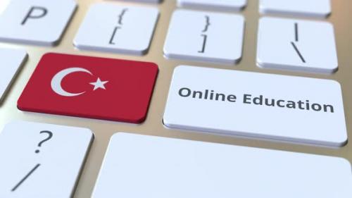 Videohive - Online Education Text and Flag of Turkey on the Buttons - 33305545