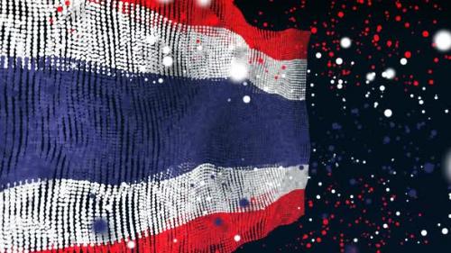Videohive - Thai Flag Particle Animation - 33311302