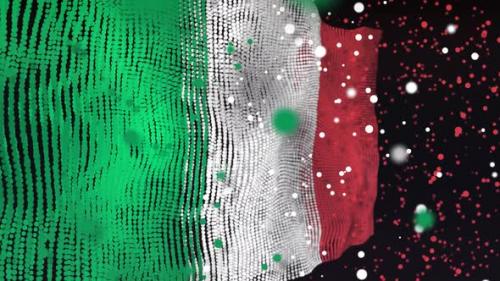 Videohive - Italian Flag Particle Animation - 33311421