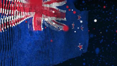 Videohive - New Zealand Flag Particle Animation - 33311429
