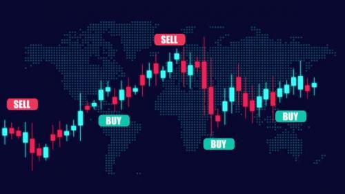 Videohive - Cryptocurrency Trading chart with Buy and sell calls - 33315573