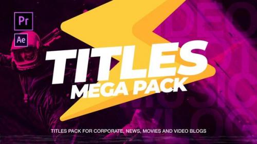 Videohive - The One 1.0 Titles Pack For Premiere Pro and After Effects - 23766434