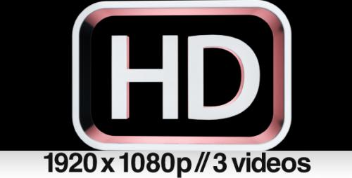 Videohive - 3 HD High Definition 3D symbol / logo / text - 135114