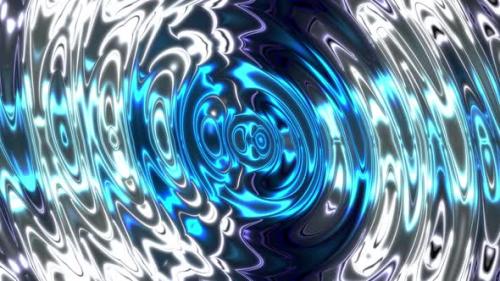 Videohive - 4K Abstract Blue Glossy Wave Background Seamless Loop - 33317276