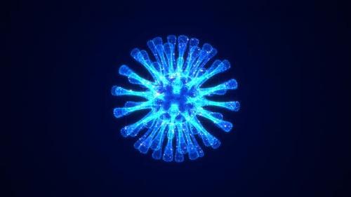 Videohive - Coronavirus Cell Hologram - 33338855